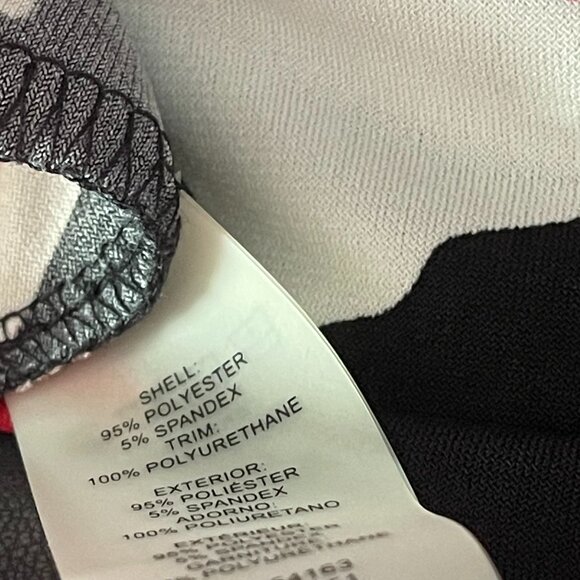 Calvin Klein Black and Red Floral Top 1X - Picture 3 of 5